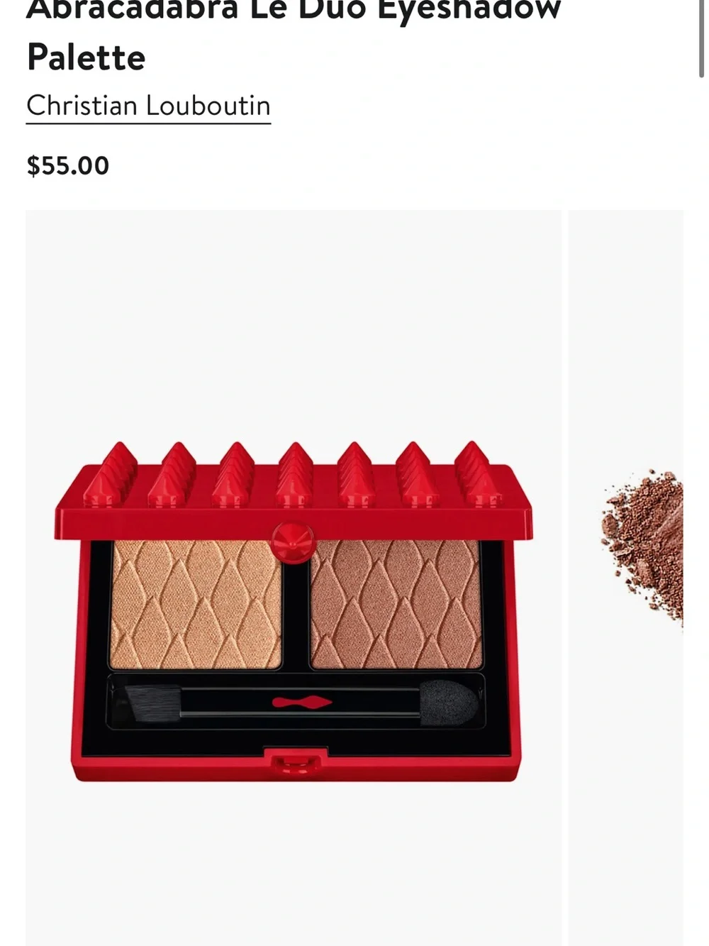 Christian Louboutin Velvet Matte Lipstick - Bold Red & Eye duo shadow pallet